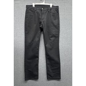 Levis 511 Jeans Mens 38x30 Black Straight Dark Wash Denim